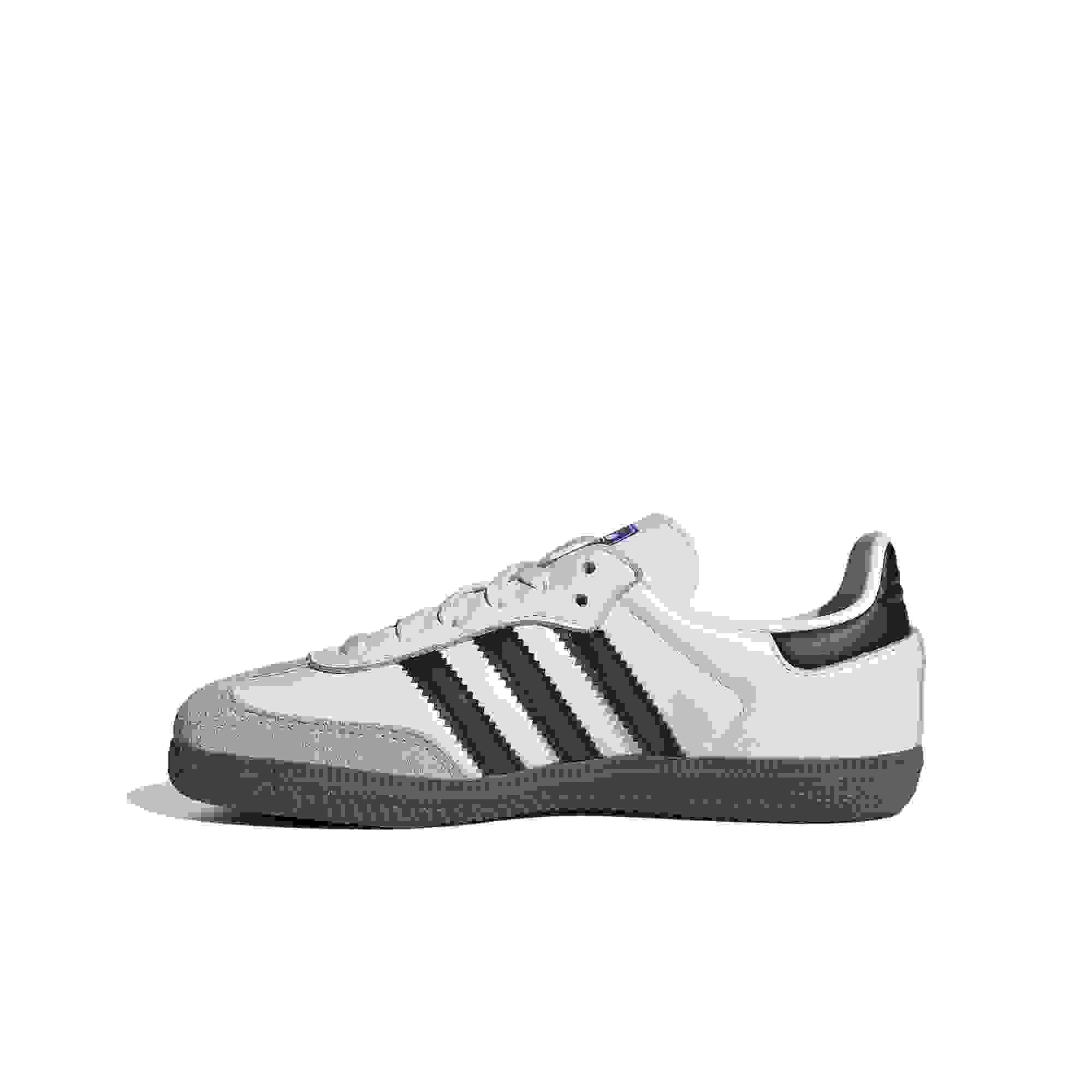 adidas Originals Samba OG Preschool Kids' Cloud "White/Core Black/Clear Granite" Shoe
